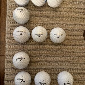 11 NEW AMAZING PINNACLE, NIKE NDX, AND CALLAWAY GOLF BALLS —AMAZING SET!